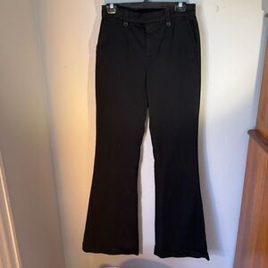 J Brand Flared Puddle Cuff Ankle. High rise, brushed cotton, Size 27. So cool